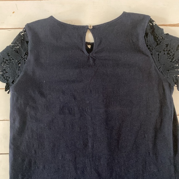 Tommy Hilfiger Navy Blue Cotton Top, Small - Picture 6 of 6
